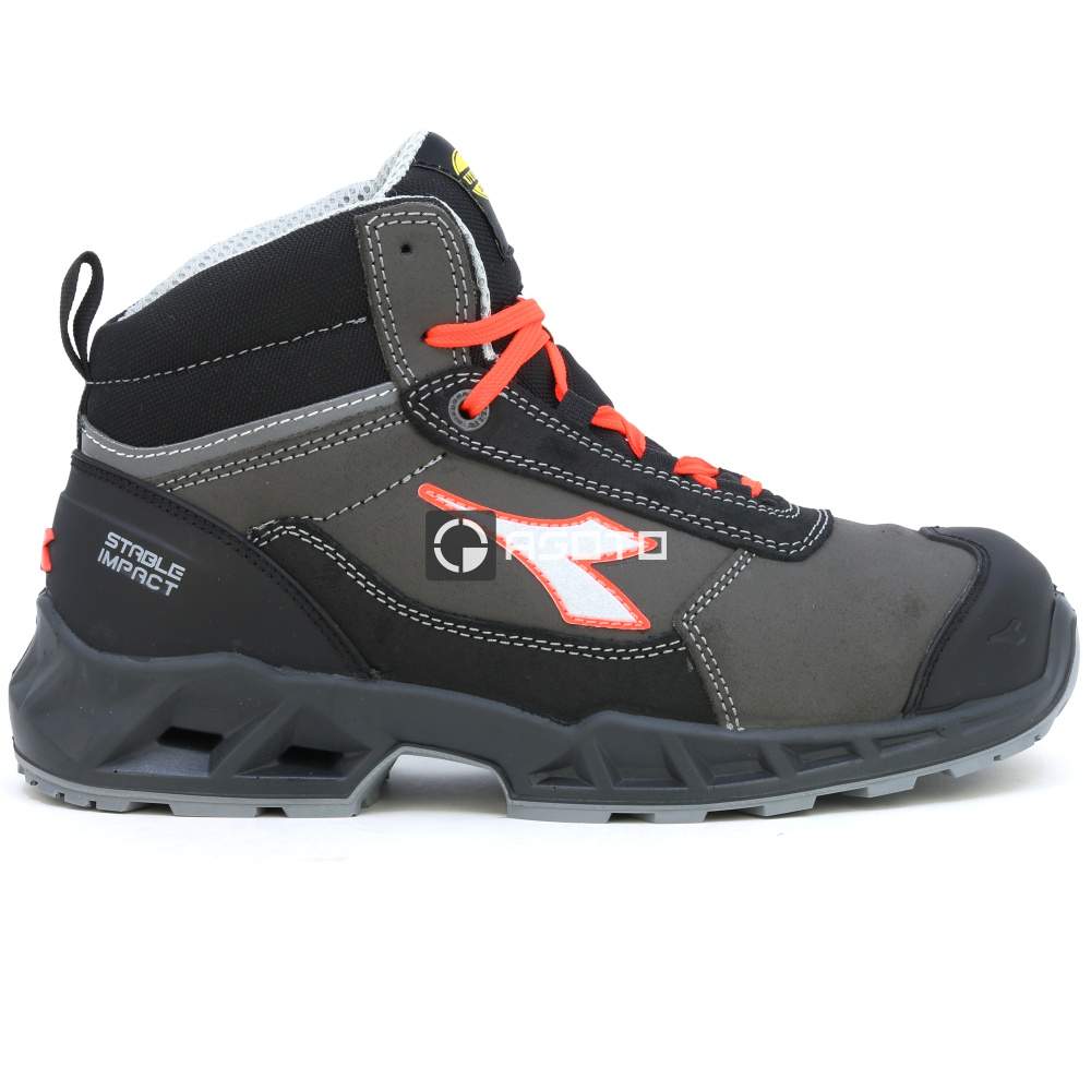 részlet DIADORA Shark Leat Mid S3S ESD munkavédelmi bakancs