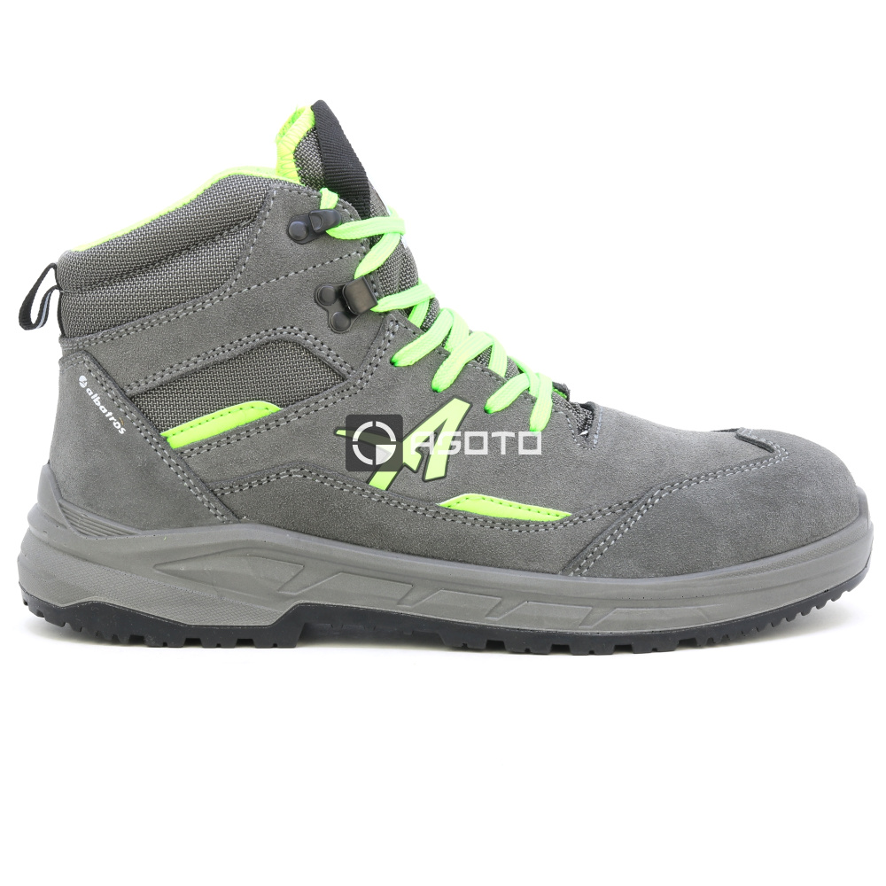 részlet ALBATROS Vector MID S3 szürke férfi bőr munkavédelmi cipő, kényelmes és modern