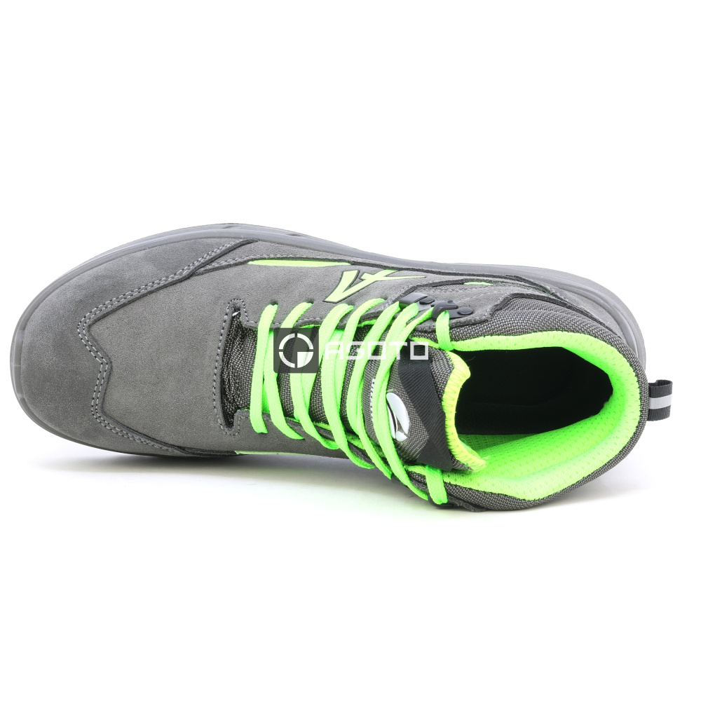 részlet ALBATROS Vector MID S3 szürke férfi bőr munkavédelmi cipő, kényelmes és modern