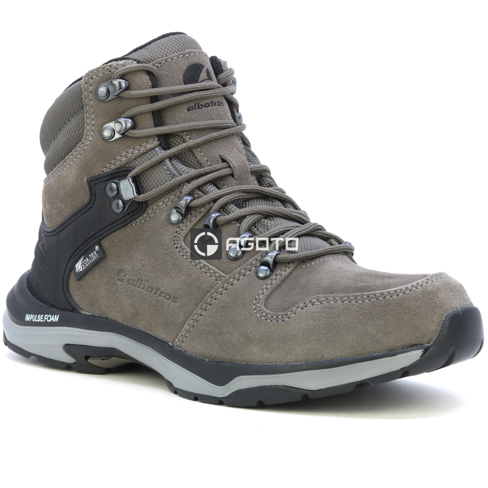 részlet ALBATROS Trento MID O2 barna férfi bőr munkavédelmi cipő CTX membránnal