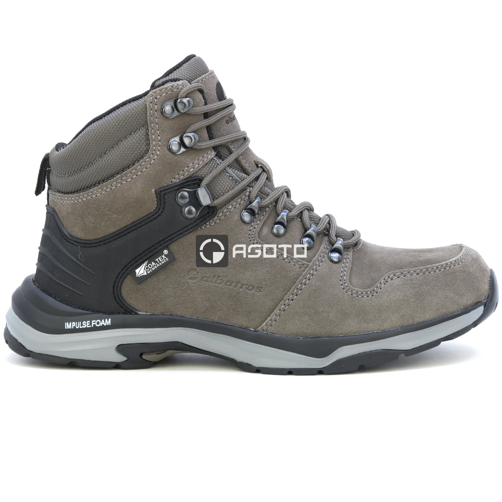 részlet ALBATROS Trento MID O2 barna férfi bőr munkavédelmi cipő CTX membránnal