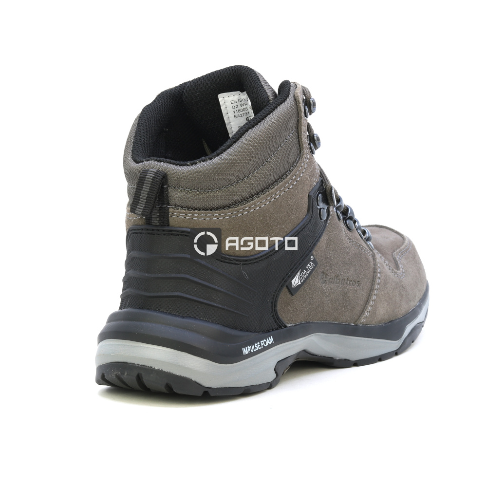 részlet ALBATROS Trento MID O2 barna férfi bőr munkavédelmi cipő CTX membránnal