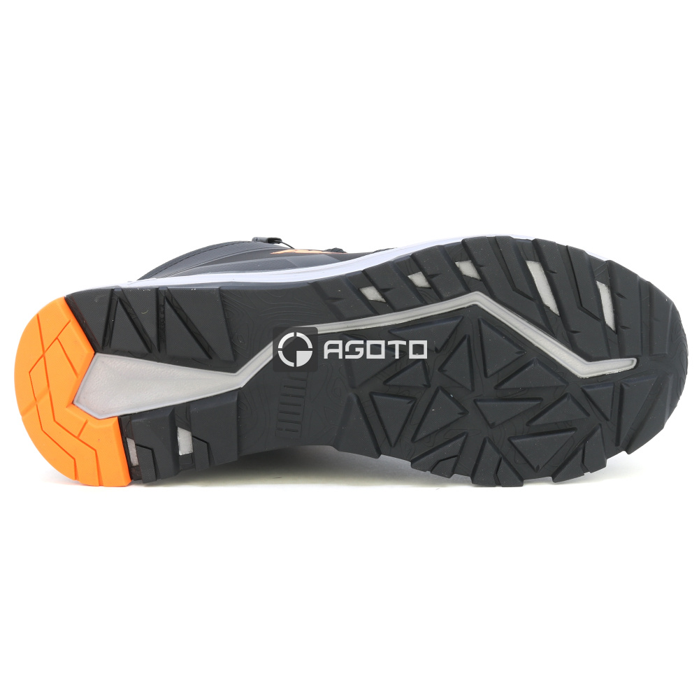 részlet PUMA Kanyon Disc Mid S3 fekete férfi könnyű munkavédelmi cipő, puha lépéskomfort