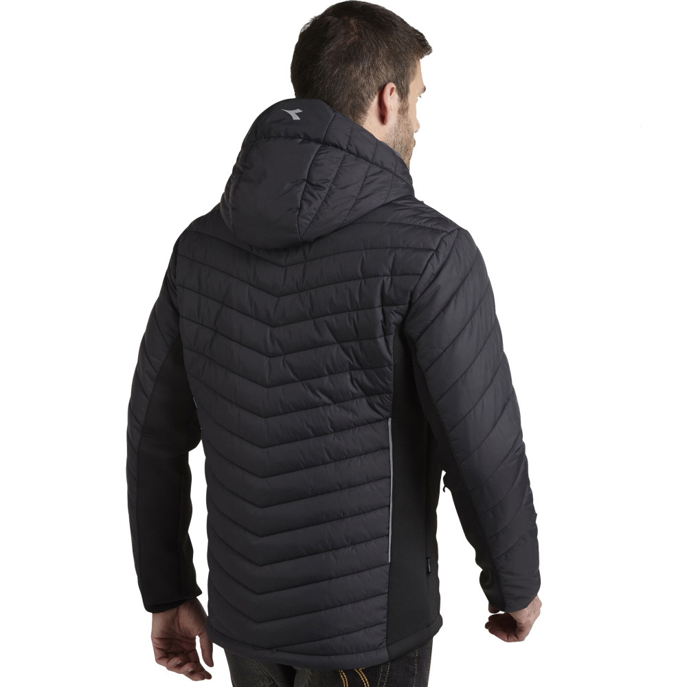 részlet DIADORA Oslo černá pánská zimní bunda