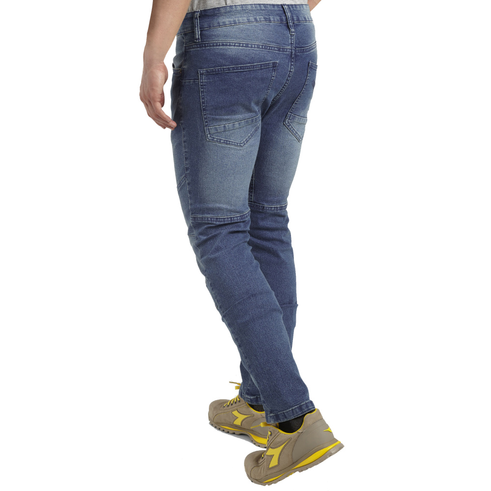 részlet DIADORA Stone 6 PKT Light modré pánské kalhoty Jeans Stretch
