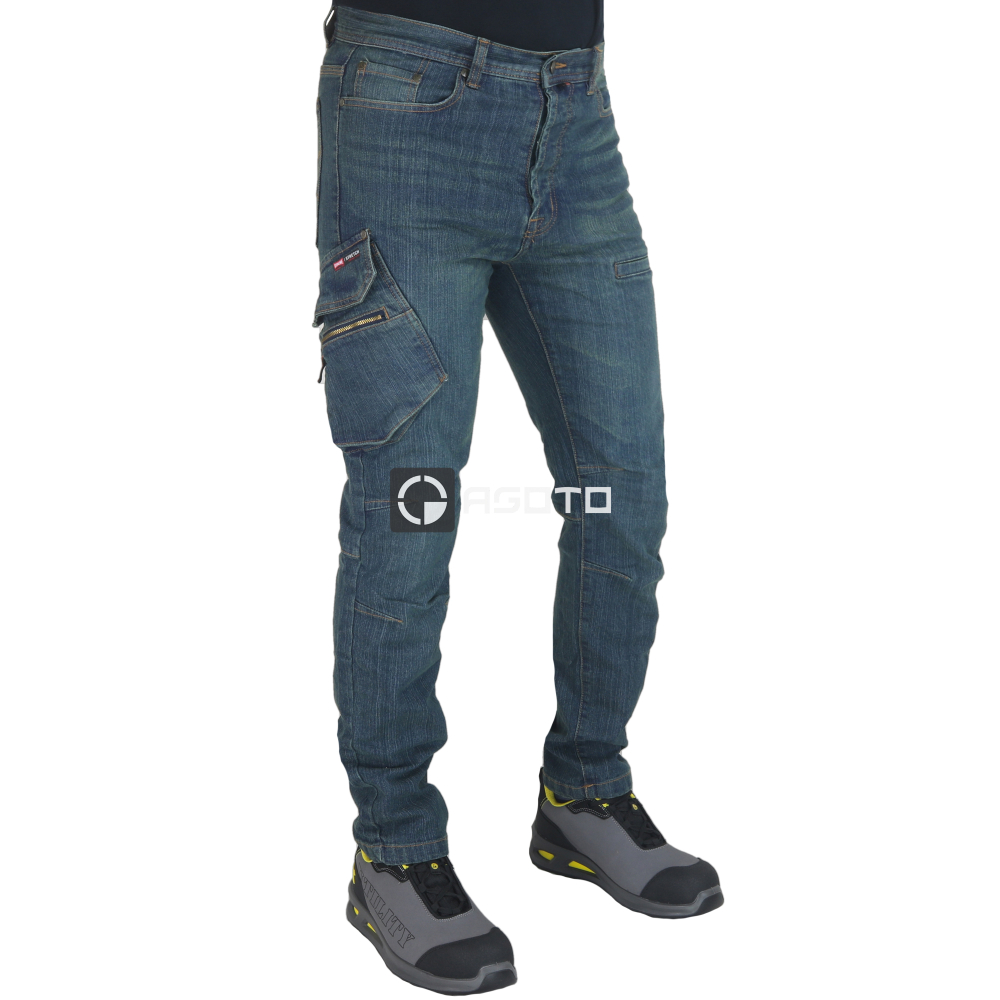 detail Industrial Starter Jeans Stretch férfi nadrág