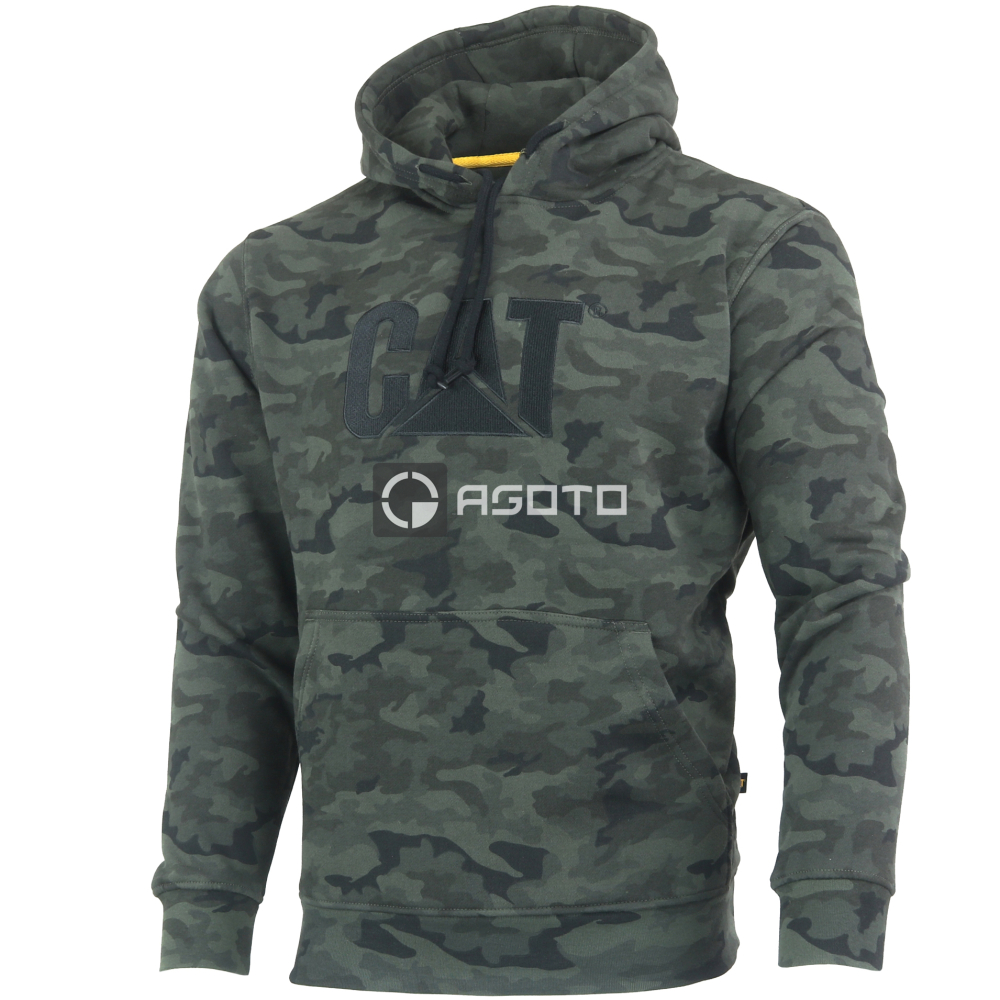 részlet CATERPILLAR Trademark Camo férfi pulóver