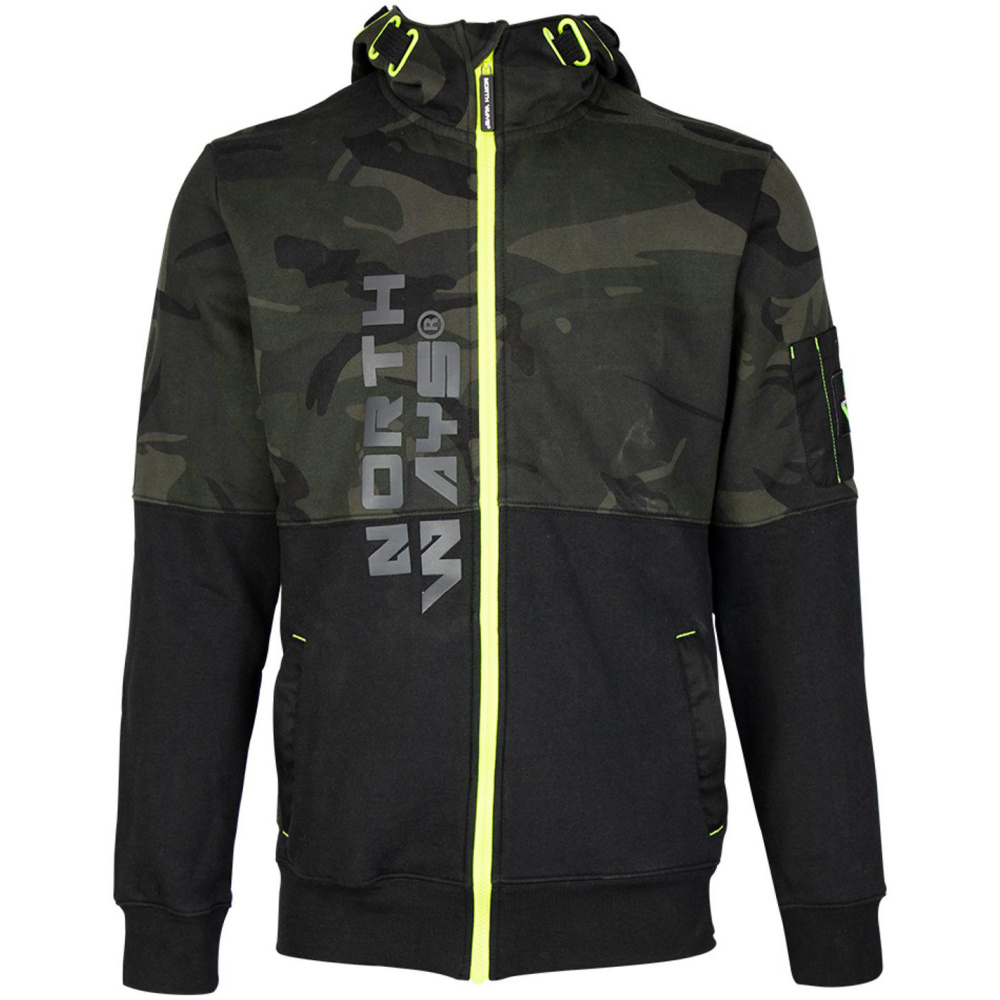 részlet NORTH WAYS Daro Camo férfi pulóver