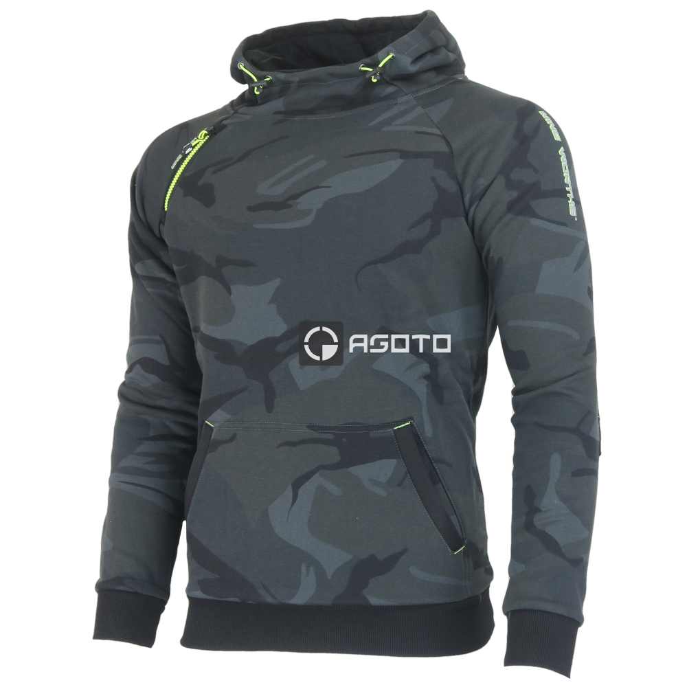részlet NORTH WAYS Alca Camo férfi pulóver