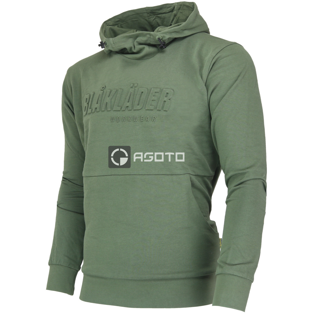 részlet BLAKLADER Sweden 3D Logo 100% cotton férfi pulóver