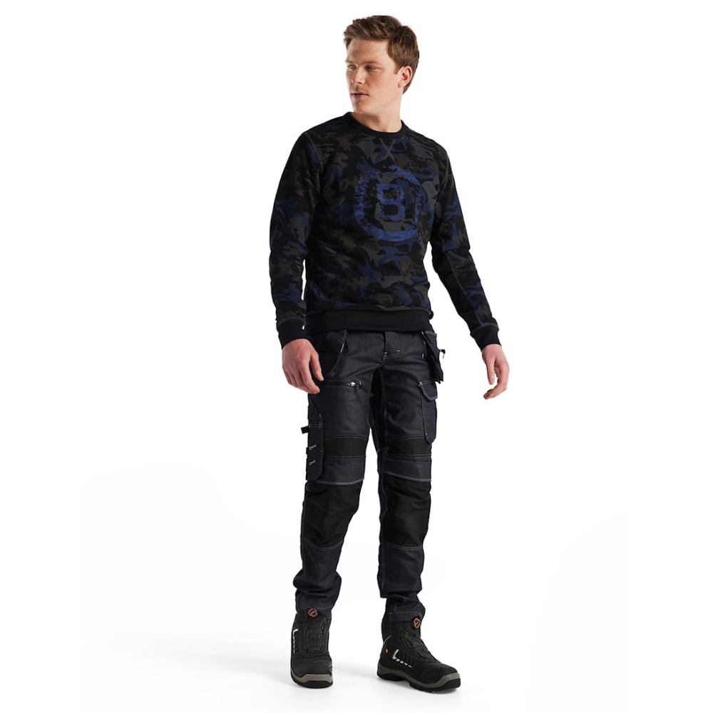 részlet BLAKLADER Sweden Limited Edition 100% Cotton férfi pulóver