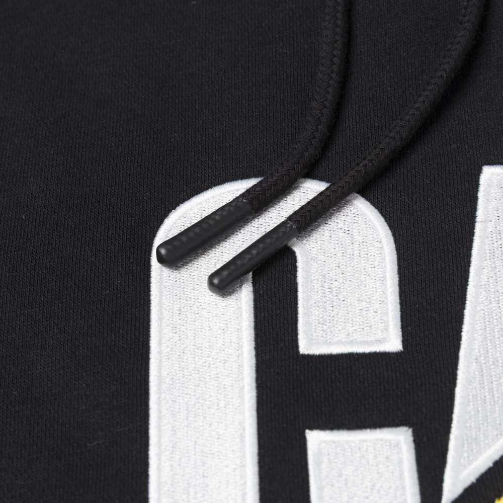 részlet CATERPILLAR TM Hooded fekete férfi kapucnis pulóver CAT logóval