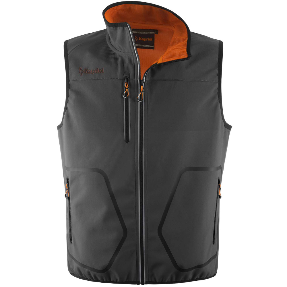 részlet KAPRIOL Tech vesta šedá softshell pánská