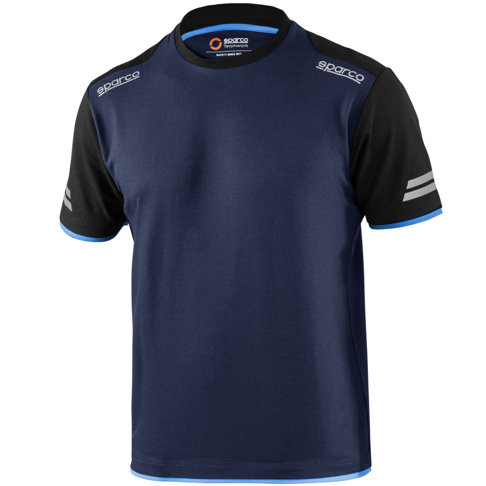 részlet SPARCO Tucson Tech TW modré pánské triko