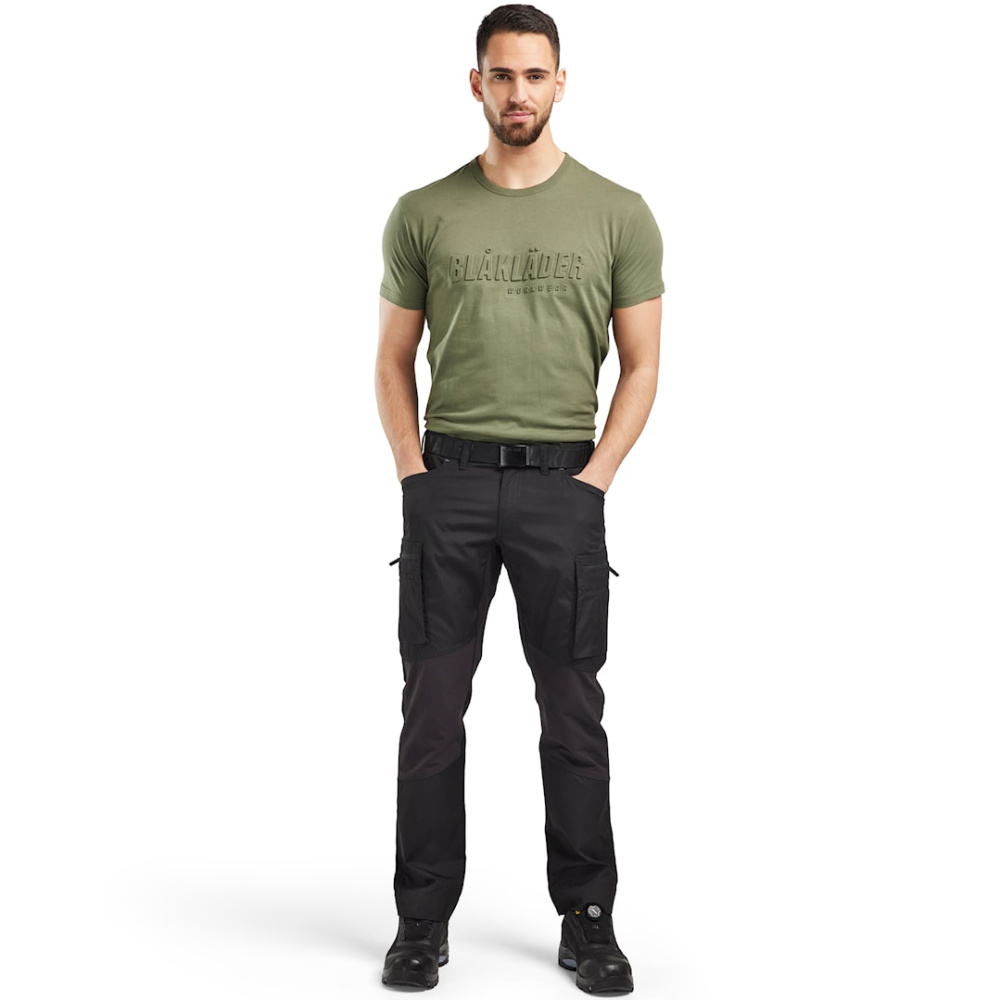 részlet BLAKLADER 3D Logo 100% cotton férfi póló