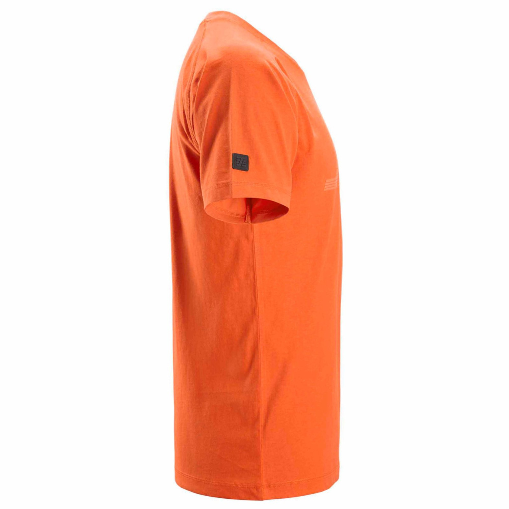részlet SNICKERS Logo narancssárga férfi póló 100% pamutból a nagyobb kényelemért