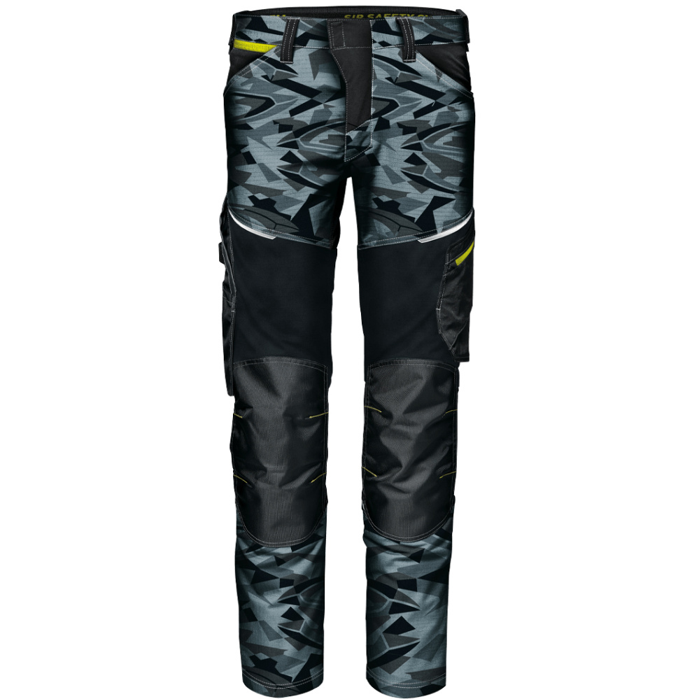részlet SIR Gemini X6 Camo Stretch Premium šedé pánské pracovní kalhoty