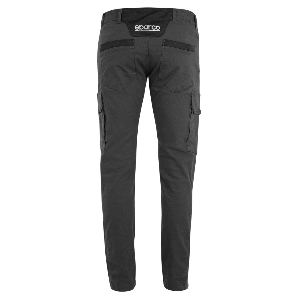részlet SPARCO Boston tm. šedé kalhoty Stretch