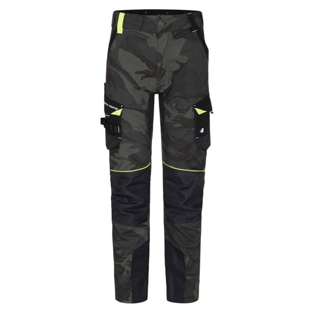részlet NORTH WAYS Mirage hnědé pánské pracovní kalhoty Premium Stretch