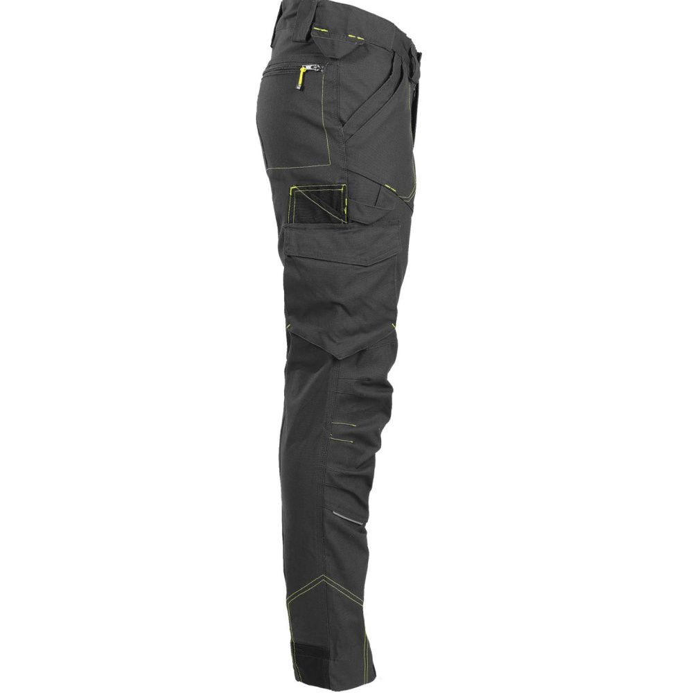 részlet Nine Worths Killy szürke férfi Canvas Stretch munkanadrág, strapabíró és rugalma