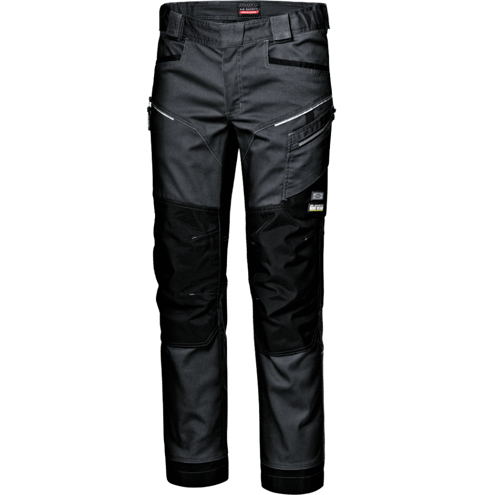 részlet SIR Stretch 4-Way Canvas szürke férfi professzionális munkanadrág, tartós és kén