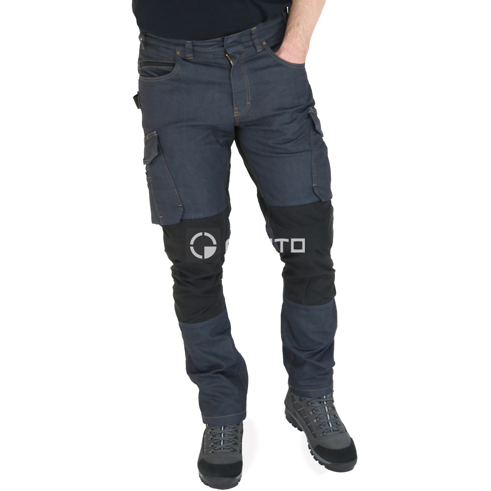 részlet Blakläder Sweden Jeans kék férfi munkanadrág, strapabíró, rugalmas stretch
