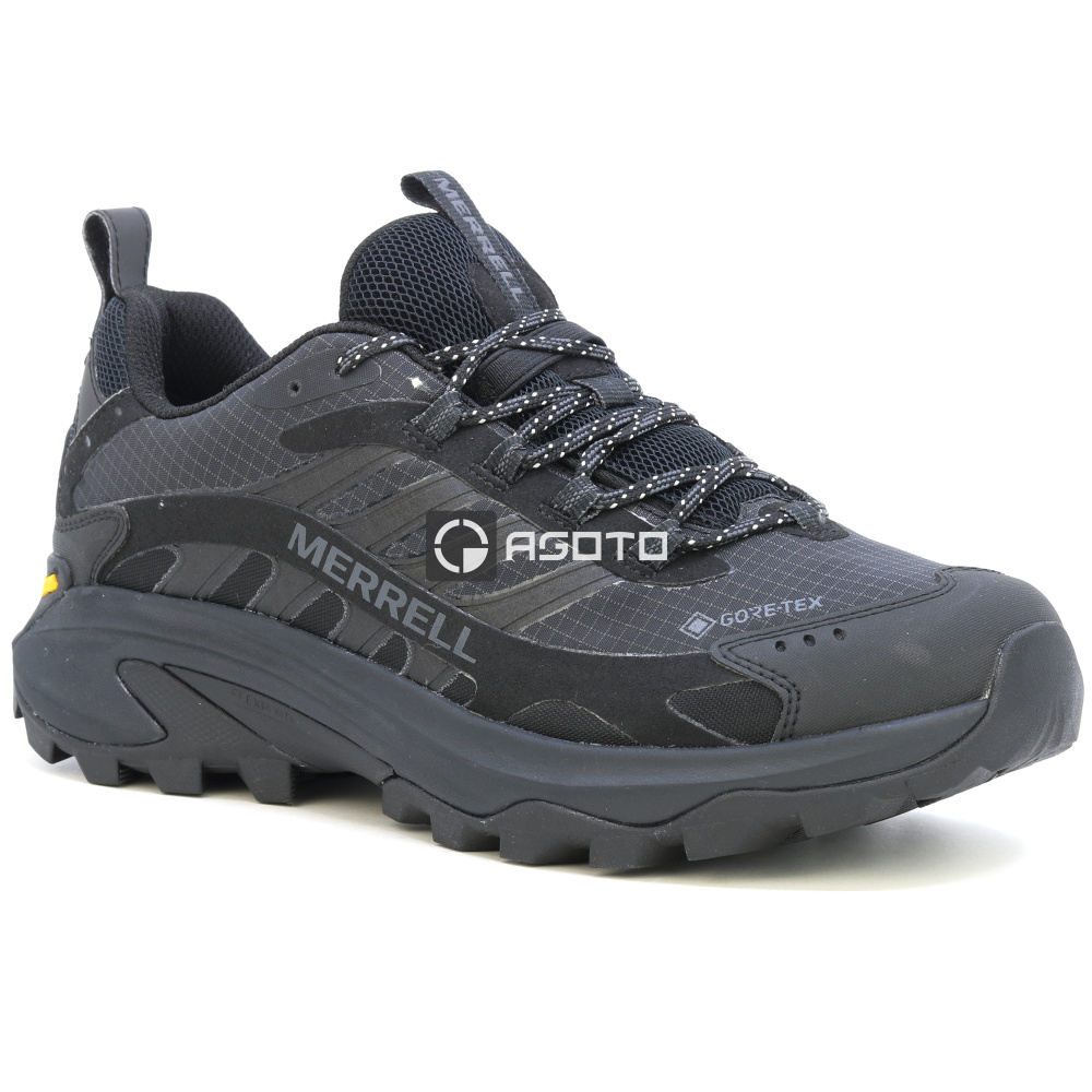 részlet MERRELL MOAB SPEED 2 GTX black trekking cipők