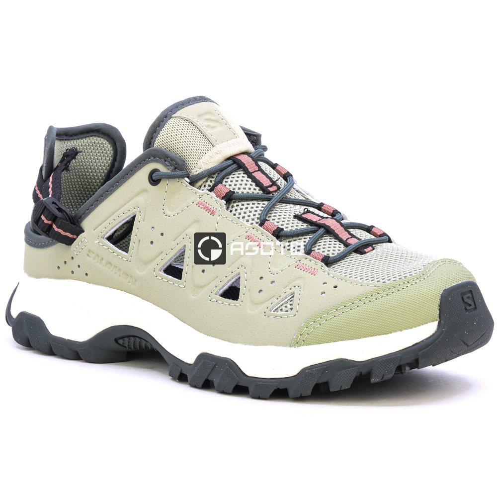részlet SALOMON Alhama W tea khaki trekking cipők