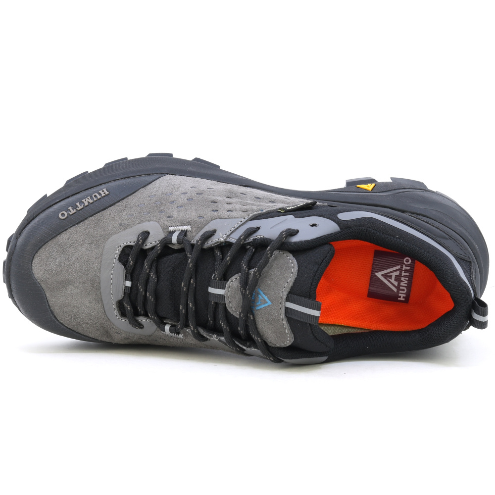 részlet Humtto Outdoor Devon szürke férfi bőr kényelmes outdoor cipő