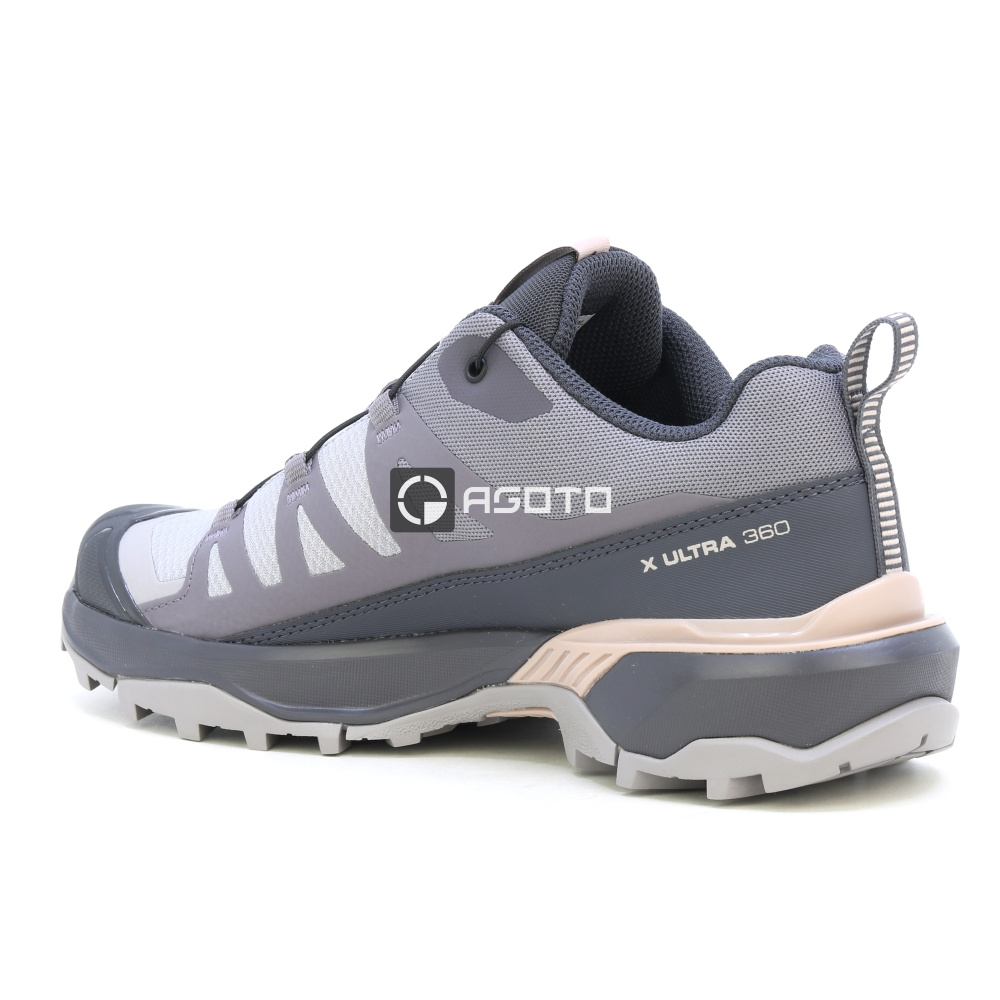 részlet SALOMON X ULTRA 360 W Gull/Nine szürke női outdoor cipő, kényelmes hegyekbe