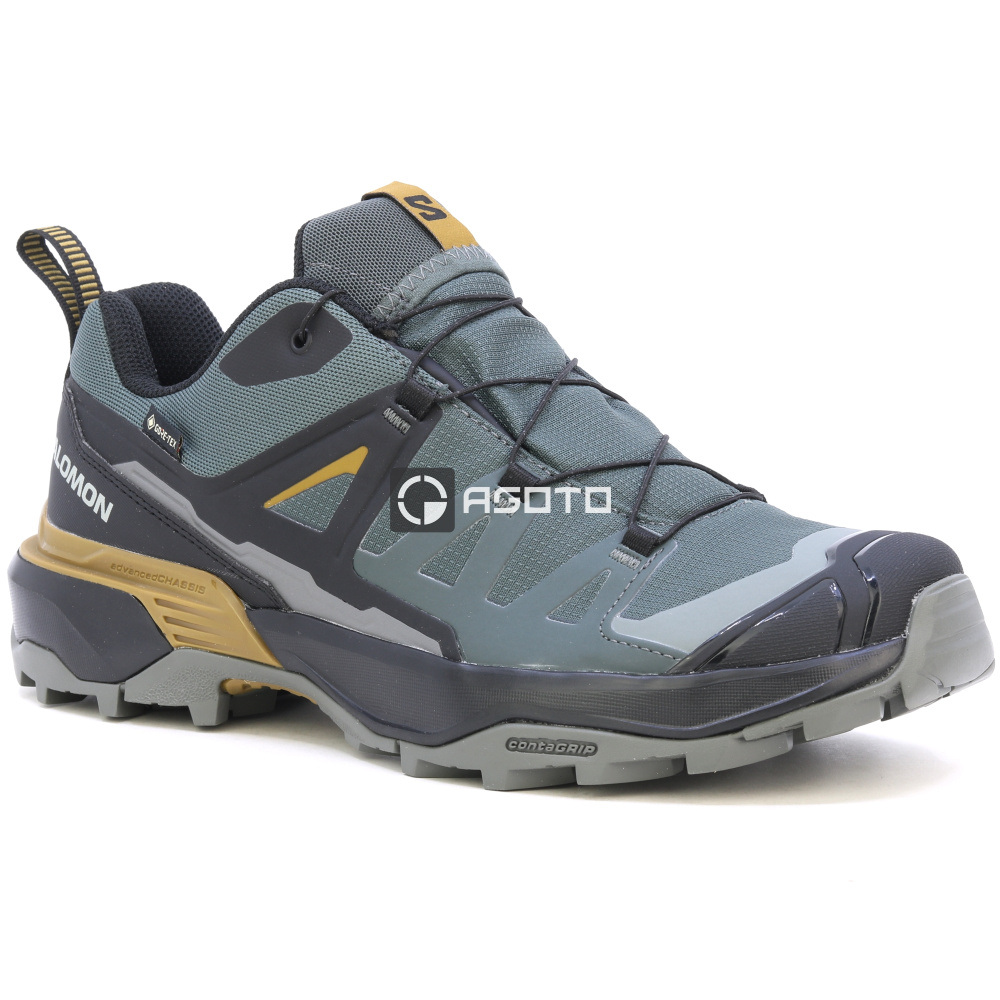 részlet SALOMON X ULTRA 360 GTX szürke férfi outdoor cipő Gore-Tex® membránnal