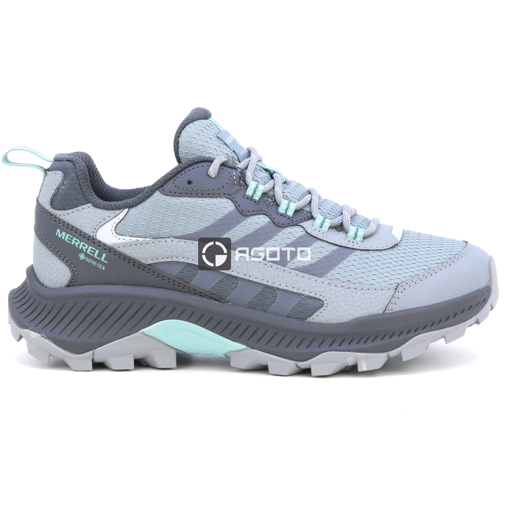 részlet MERRELL SPEED STRIKE 2 GTX zöld női outdoor cipő Gore-Tex® membránnal