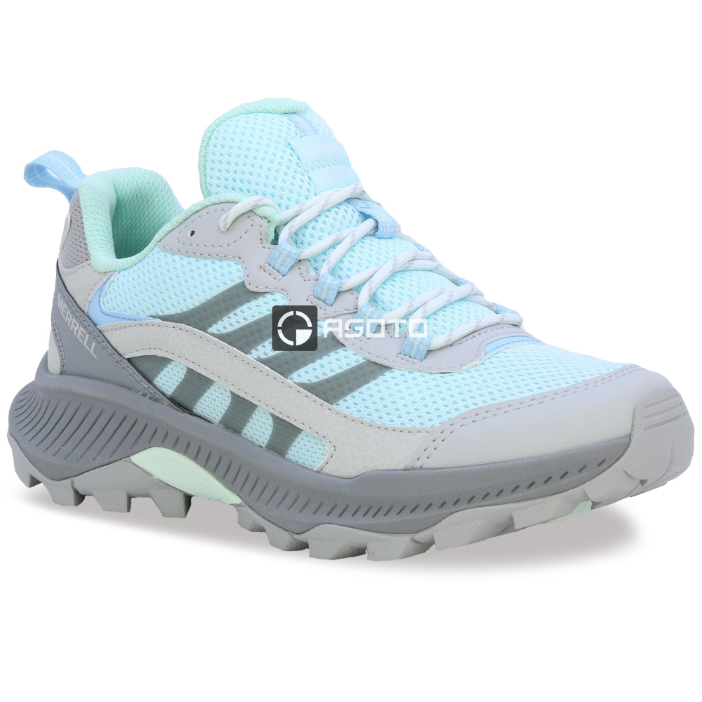 részlet MERRELL Speed Strike 2 kék női légáteresztő és kényelmes outdoor cipő