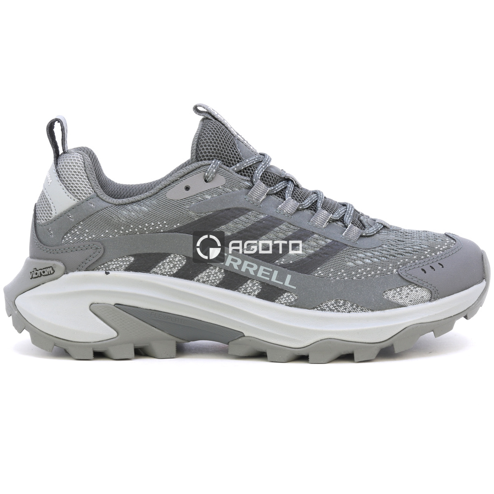 részlet MERRELL Moab Speed 2 szürke férfi outdoor cipő könnyű és légáteresztő + Vibram®