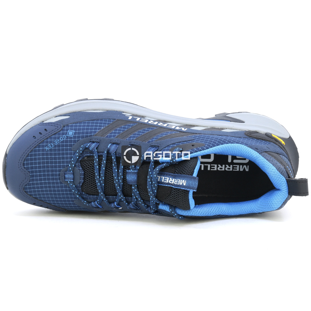 részlet MERRELL MOAB SPEED 2 GTX kék férfi outdoor cipő, Gore-Tex® membrán