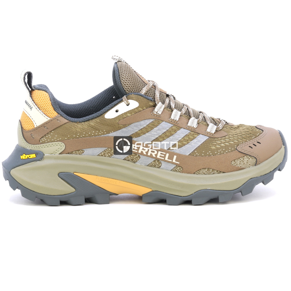 részlet MERRELL Moab Speed 2 barna férfi outdoor cipő könnyű és jól szellőző + Vibram®