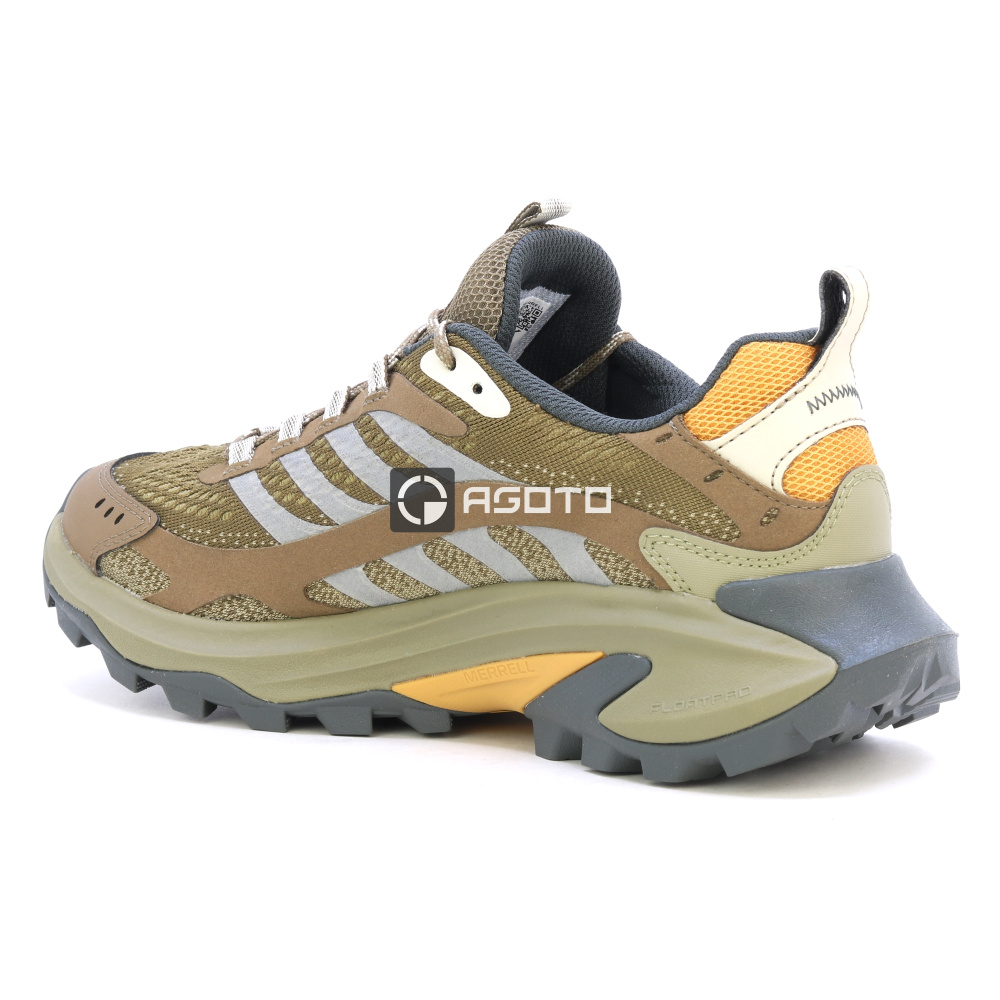 részlet MERRELL Moab Speed 2 barna férfi outdoor cipő könnyű és jól szellőző + Vibram®