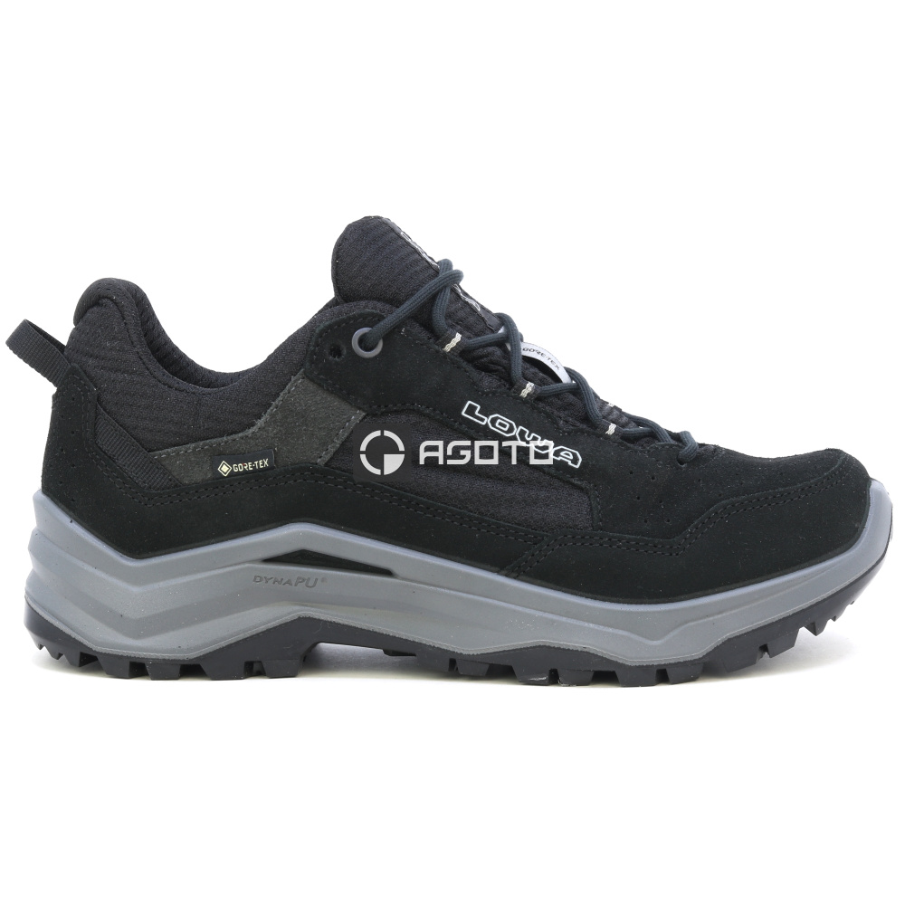 részlet LOWA Ventierra GTX fekete férfi bőr outdoor cipő, Gore-Tex® membrán
