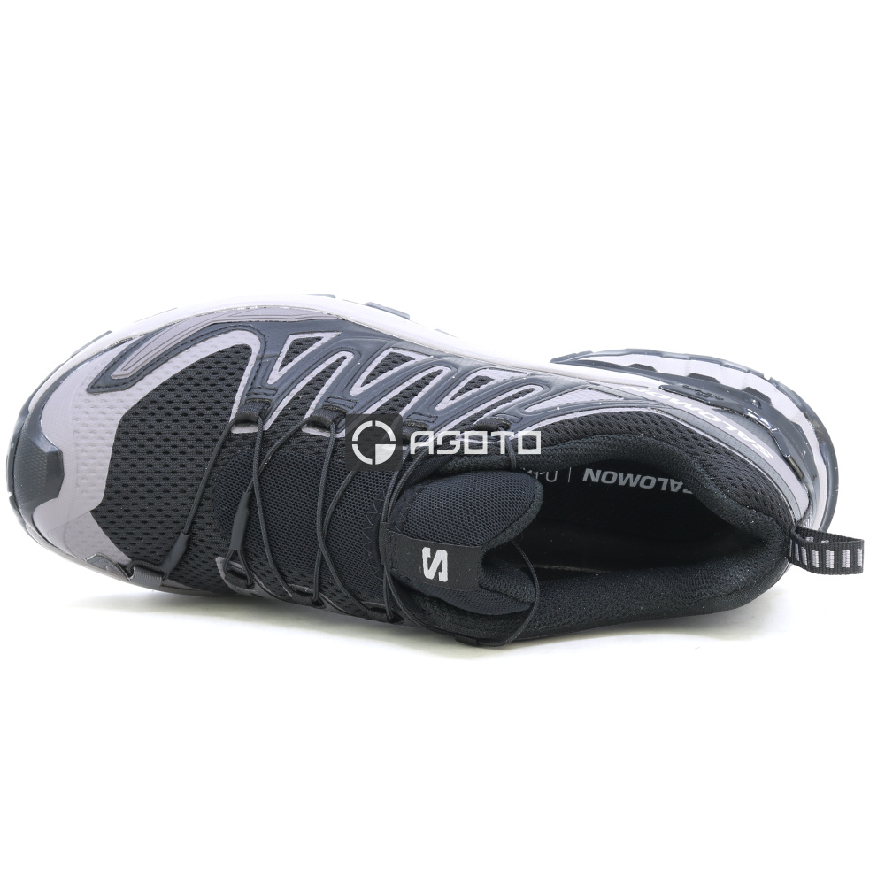 részlet SALOMON XA PRO 3D V9 W fekete női könnyű outdoor cipő, amely jól szellőzik