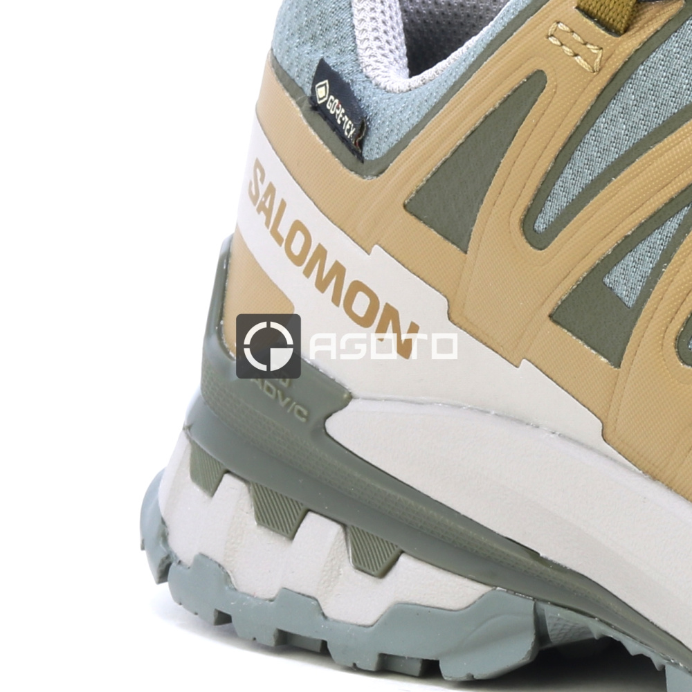 részlet SALOMON XA PRO 3D V9 GTX szürke férfi könnyű outdoor cipő GORE-TEX® membránnal