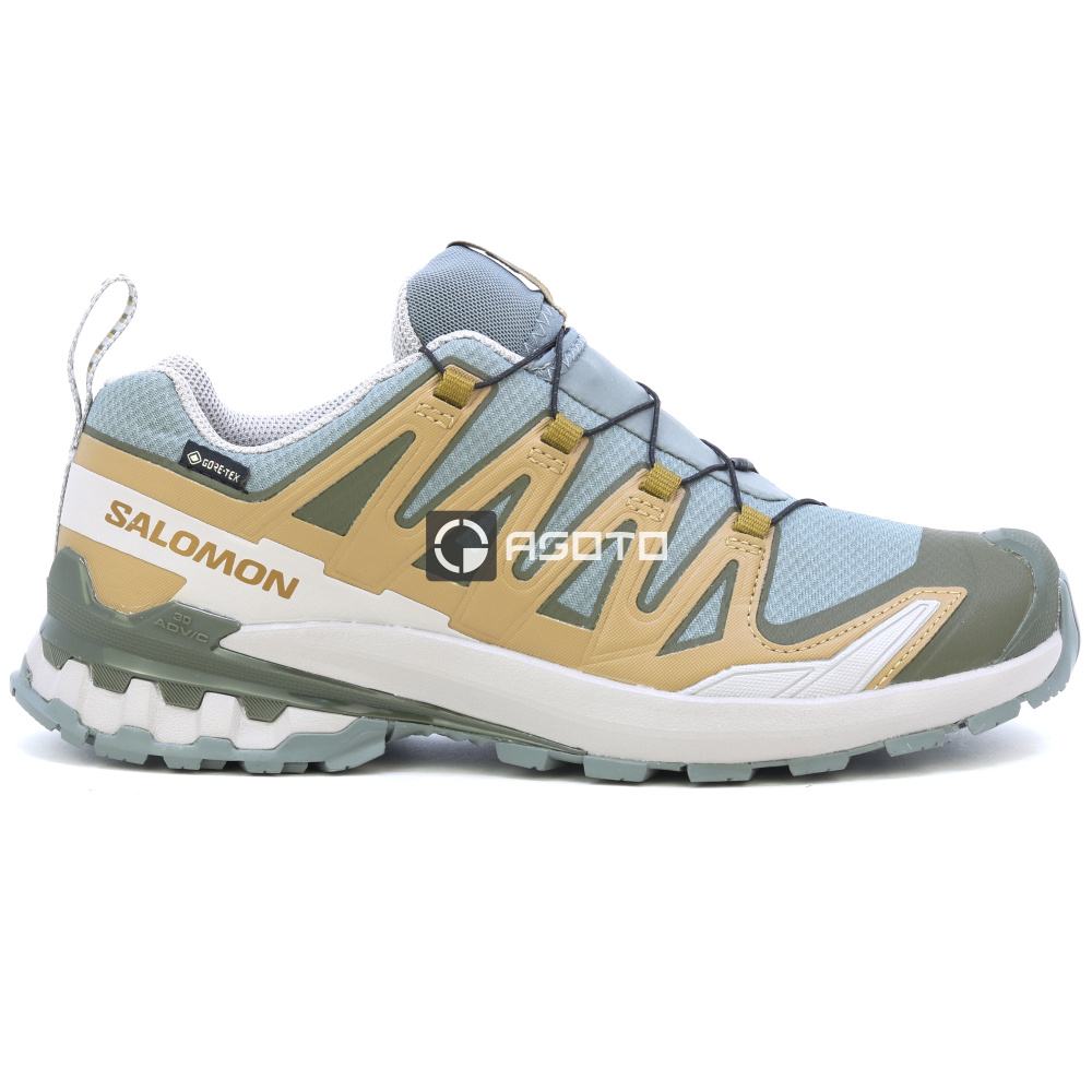 részlet SALOMON XA PRO 3D V9 GTX szürke férfi könnyű outdoor cipő GORE-TEX® membránnal