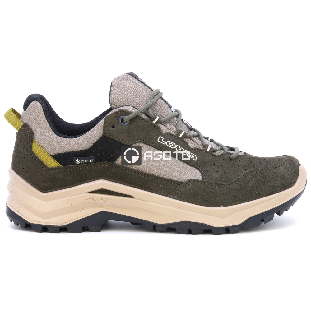 részlet LOWA Ventierra GTX barna férfi bőr outdoor cipő Gore-Tex® membránnal