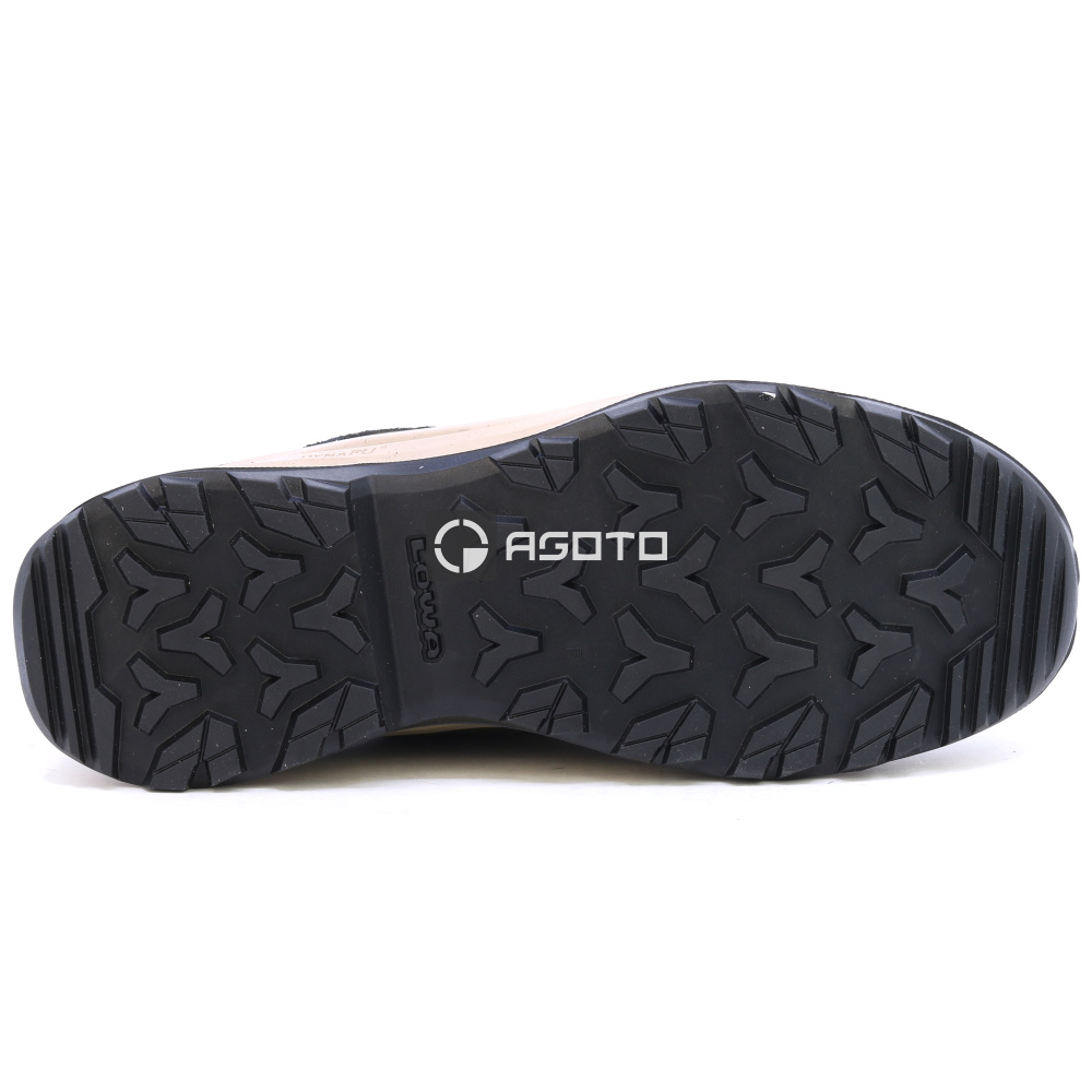 részlet LOWA Ventierra GTX barna férfi bőr outdoor cipő Gore-Tex® membránnal