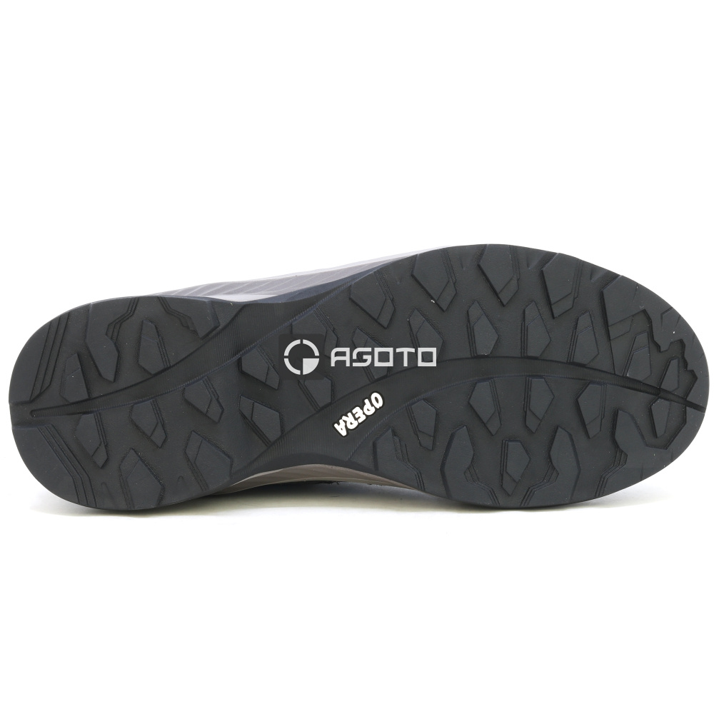 részlet OLANG Moena 816 szürke férfi bőr outdoor cipő, kényelmes és könnyű egész éves ha