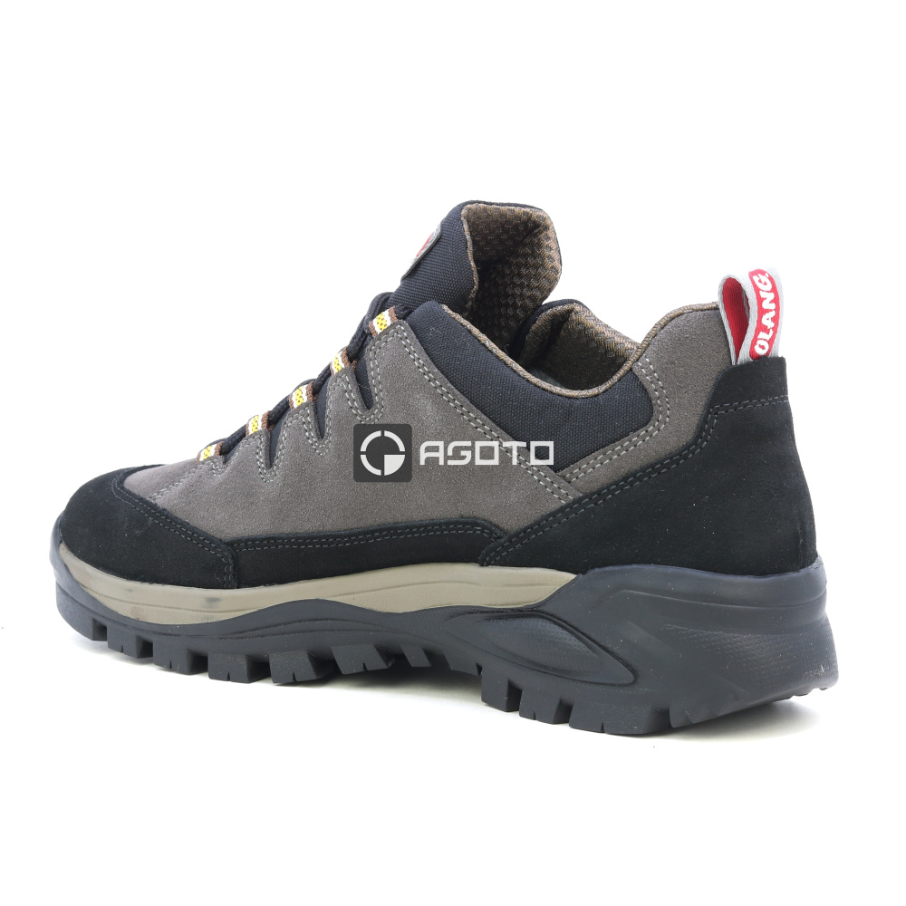 részlet OLANG Biella 896 barna férfi outdoor cipő valódi bőrből, kényelmes és könnyű