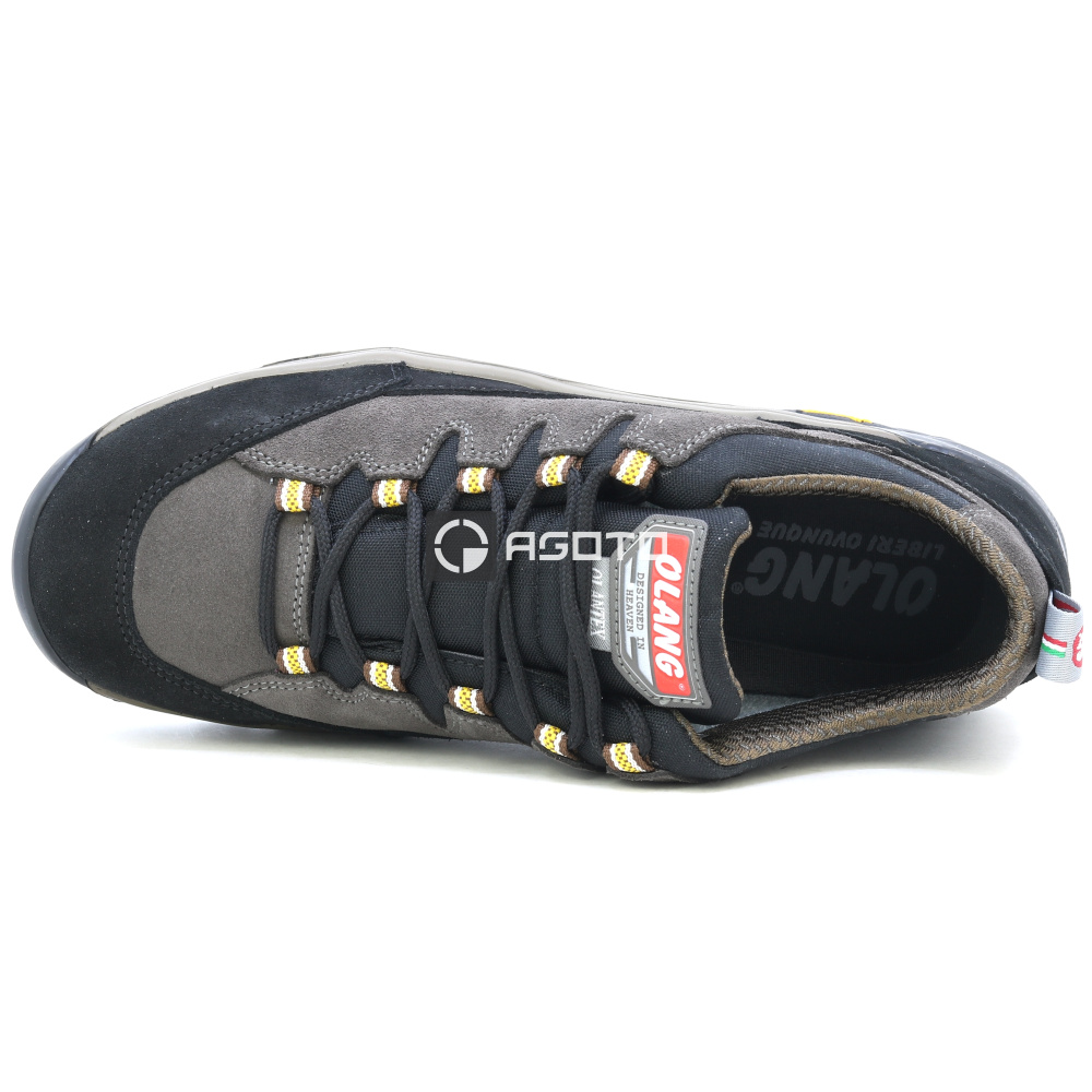 részlet OLANG Biella 896 barna férfi outdoor cipő valódi bőrből, kényelmes és könnyű