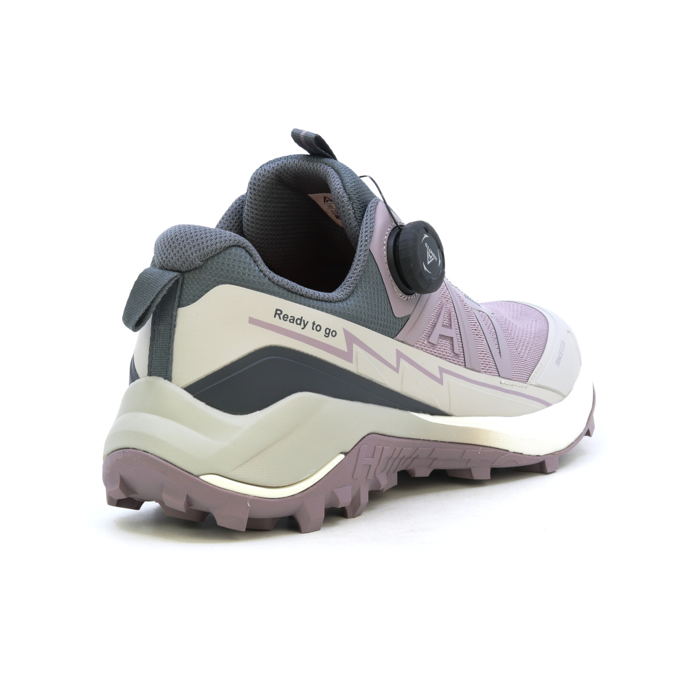 részlet HUMTTO Celine lila női outdoor cipő, Spinon® gyorsfűző rendszer, könnyű és strap