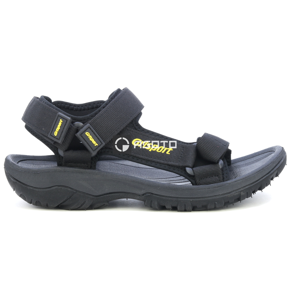 részlet GRISPORT Sasso 60 fekete férfi outdoor szandál, strapabíró terephasználatra és r