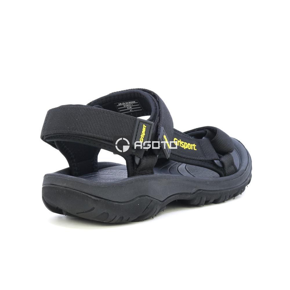 részlet GRISPORT Sasso 60 fekete férfi outdoor szandál, strapabíró terephasználatra és r