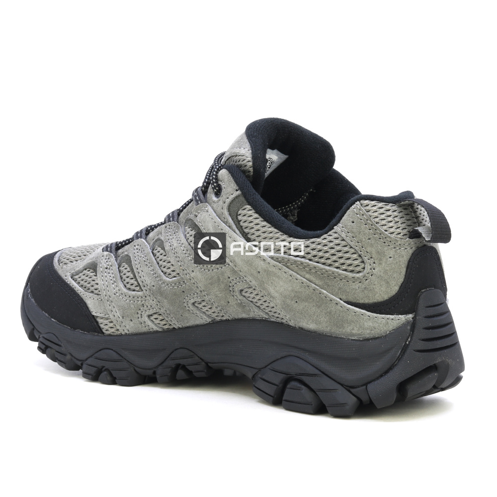 részlet MERRELL MOAB 3 M Talus/Black szürke férfi bőr túracipő, kényelmes